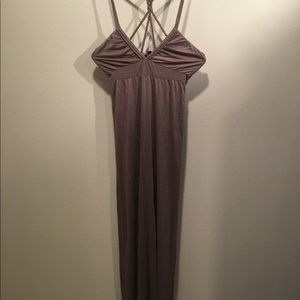 Gray maxi dress